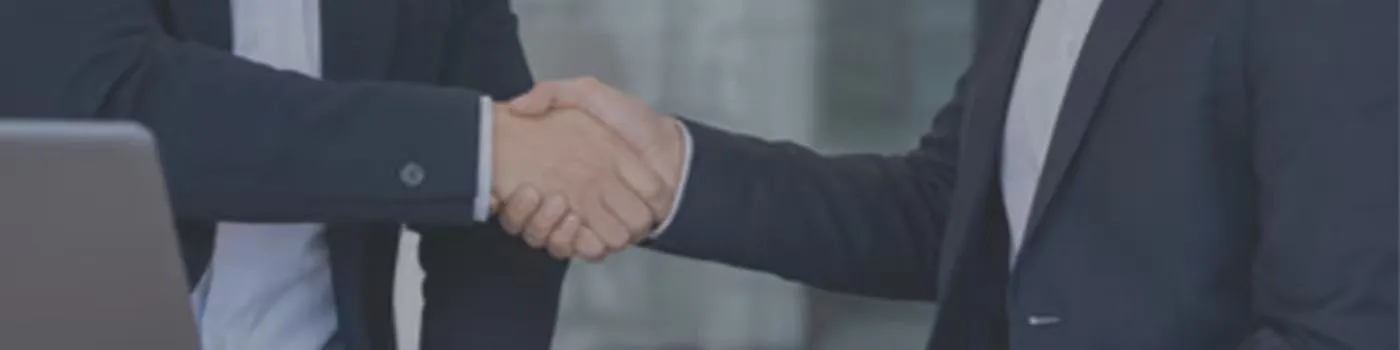 Business partners shaking hands